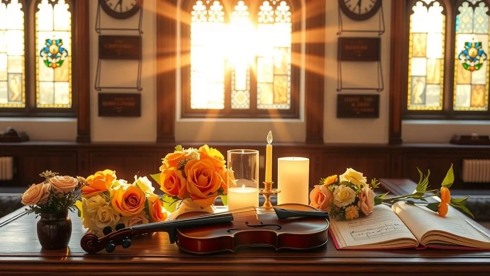 Glad musik på begravningen