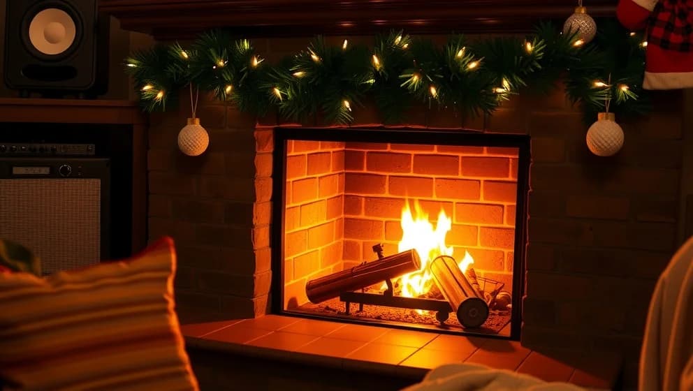 Julbrasa med musik värmer hemmet