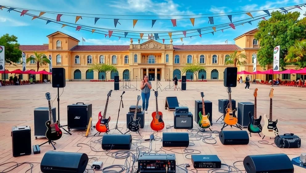 Musik på Larmtorget lockar både besökare och artister