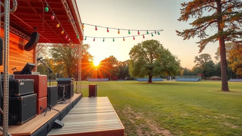 Musik vid Bryggarbacken under sommaren